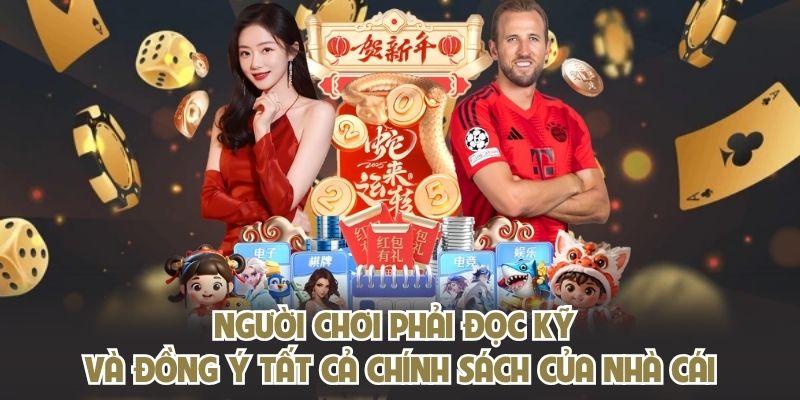 Người chơi phải đọc kỹ và đồng ý tất cả chính sách của nhà cái